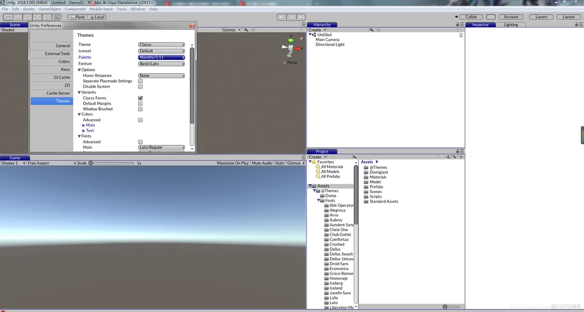 【Unity3D】Unity3D更换主题皮肤、字体_github_03